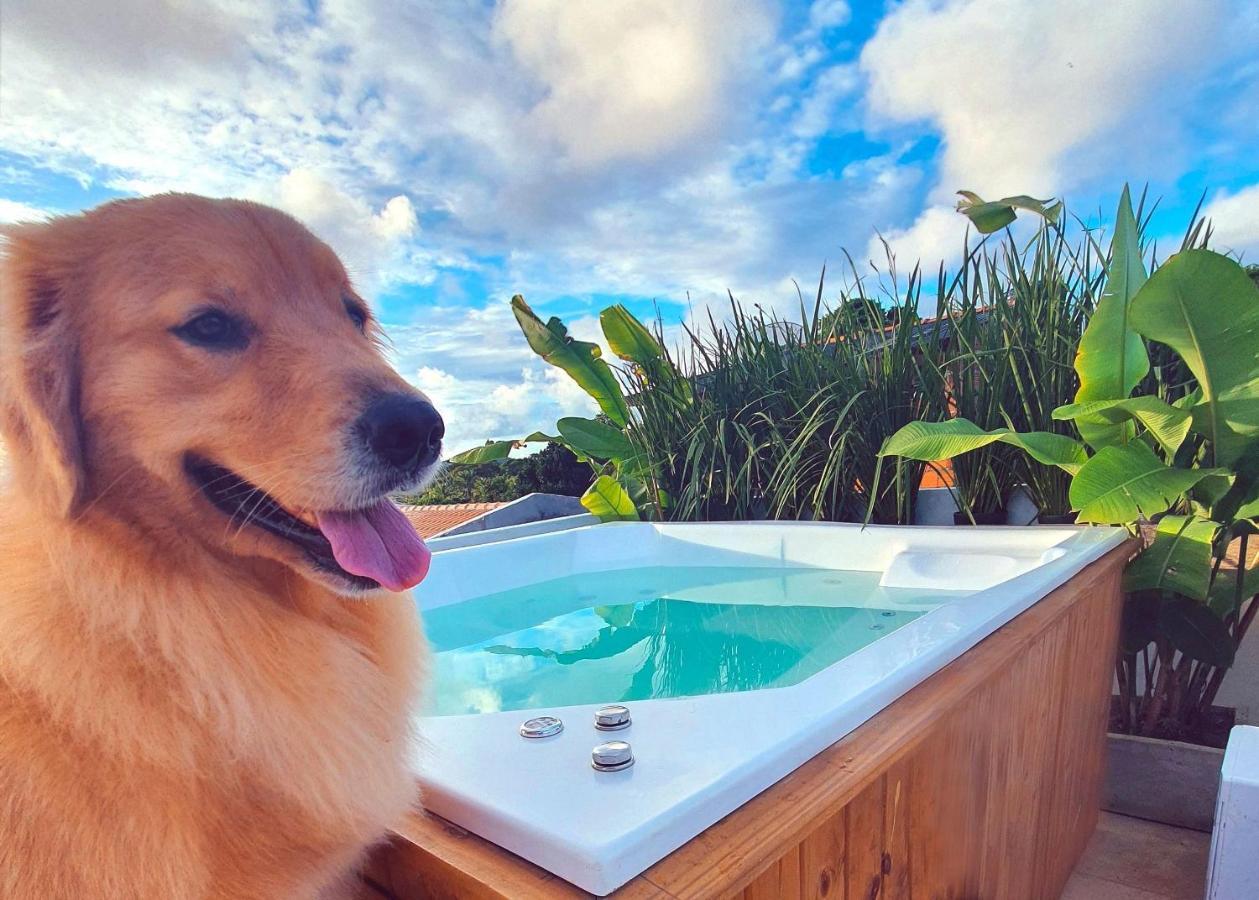 Vila Pitangueira - Apto Laranja - No Centro De Serra Grande Com Piscina, Jacuzzi, Internet Veloz ภายนอก รูปภาพ
